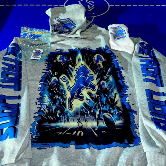 Detroit lions hoodie set - Picture 2 of 16